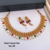 38 MH Designer Matte Golden Hasadi Set Wholesale Price In Surat
